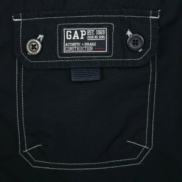 Gap Kids Girls Boys Jacket Coat Wind Breaker Blue Zip Up Hooded XXL 2XL - Picture 5 of 8